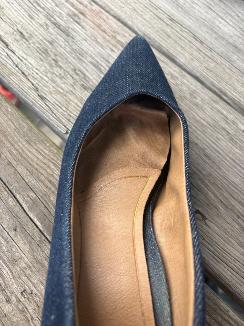 Vionic Josie kitten heel, denim 9.5 M - Picture 5 of 7
